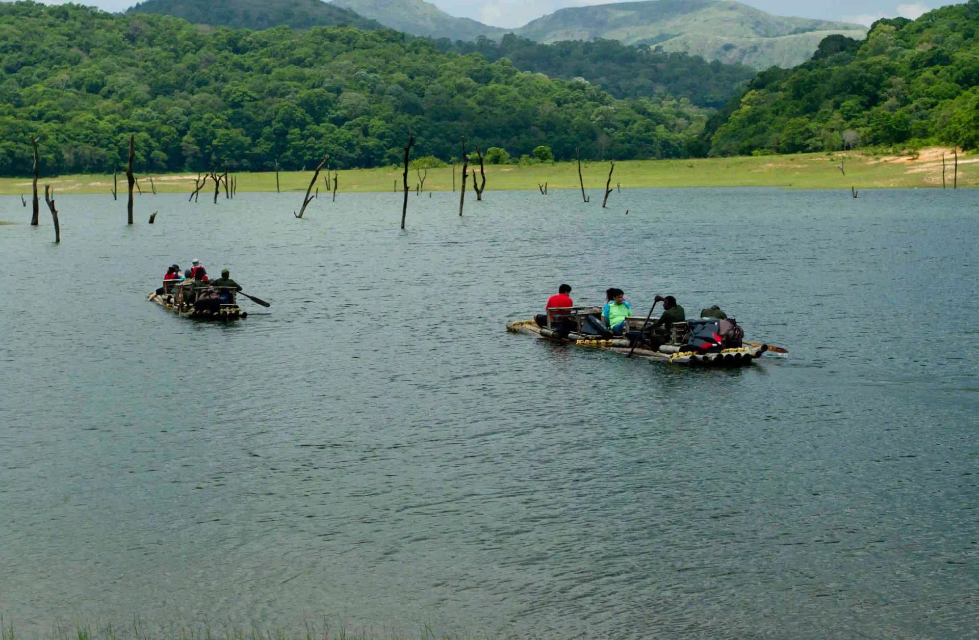 Periyar Bamboo Rafting – Half Day, Periyar Tiger Reserve